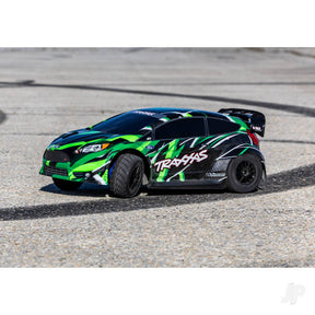 Traxxas Ford Fiesta ST Rally VXL, 1/10 scale AWD rally car, RTR - TRX74276-4-GRN
