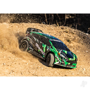 Traxxas Ford Fiesta ST Rally VXL, 1/10 scale AWD rally car, RTR - TRX74276-4-GRN