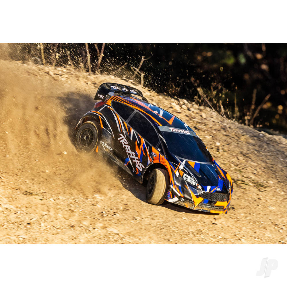Traxxas Ford Fiesta ST Rally VXL, 1/10 scale AWD rally car, RTR, - TRX74276-4-ORNG