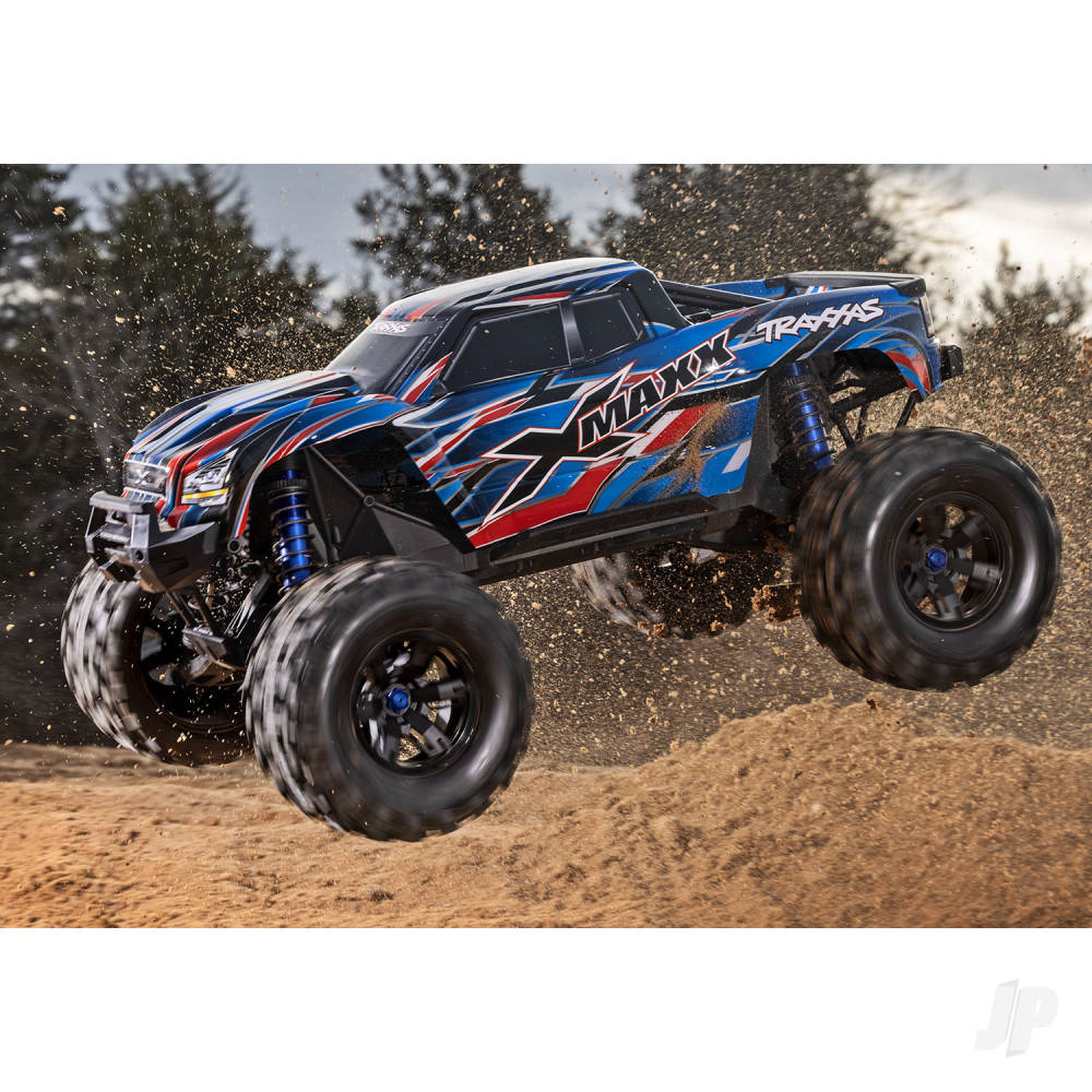 Traxxas X-Maxx Belted 1:6 8S 4WD Electric Monster Truck, Blue TRX77096-4-BLUE