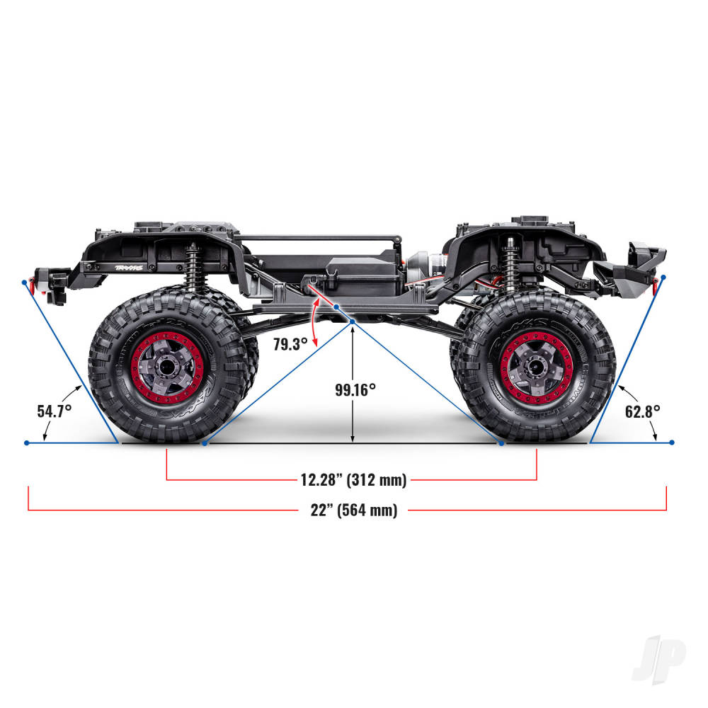 Traxxas TRX-4 Sport High Trail Edition 1:10 4WD Crawler, Blue- TRX82044-4-BLUE
