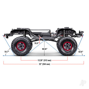 Traxxas TRX-4 Sport High Trail Edition 1:10 4WD Crawler, Gray - TRX82044-4-GRAY