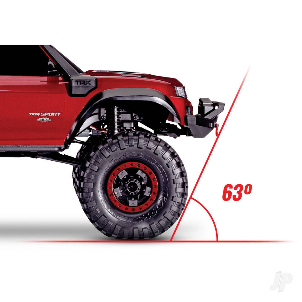 Traxxas TRX-4 Sport High Trail Edition 1:10 4WD Crawler, Red - TRX82044-4-RED