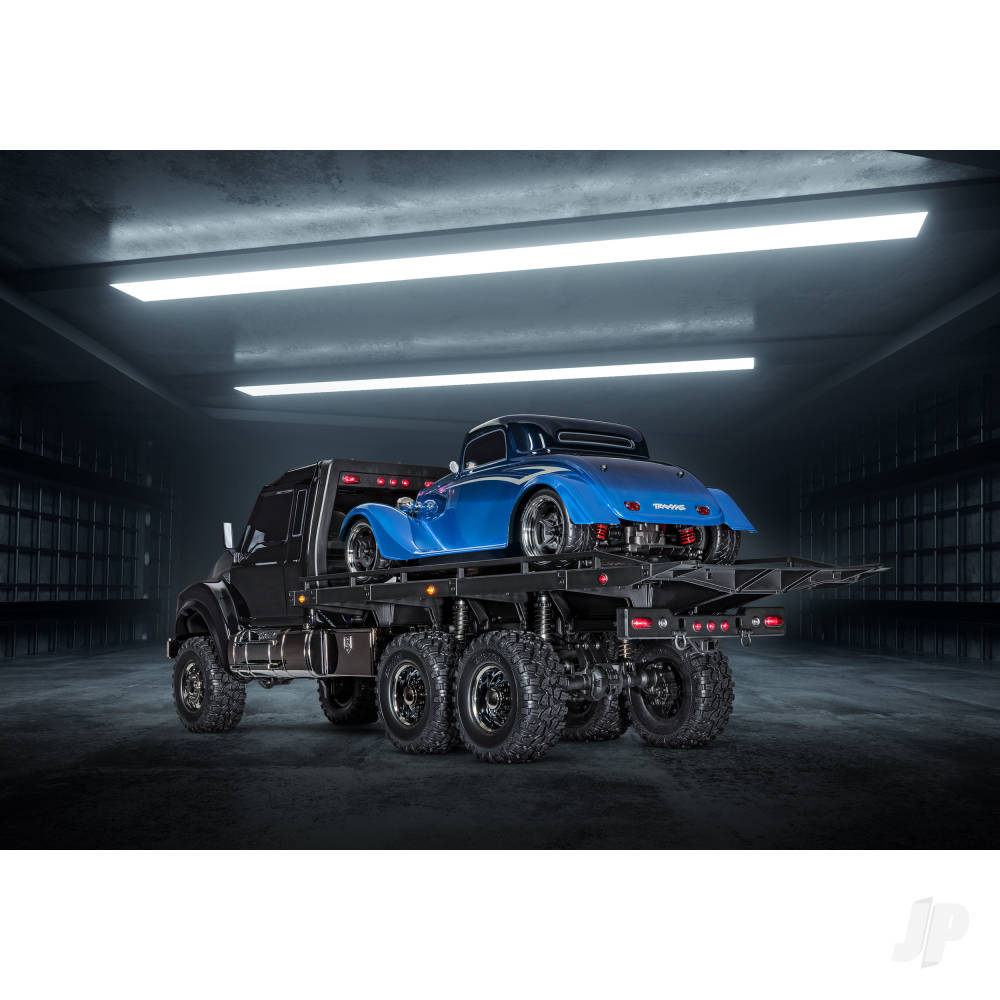 Traxxas Black TRX-6 Ultimate RC Hauler 1:10 6X6 Electric Flatbed Truck wit - TRX88086-84-BLK