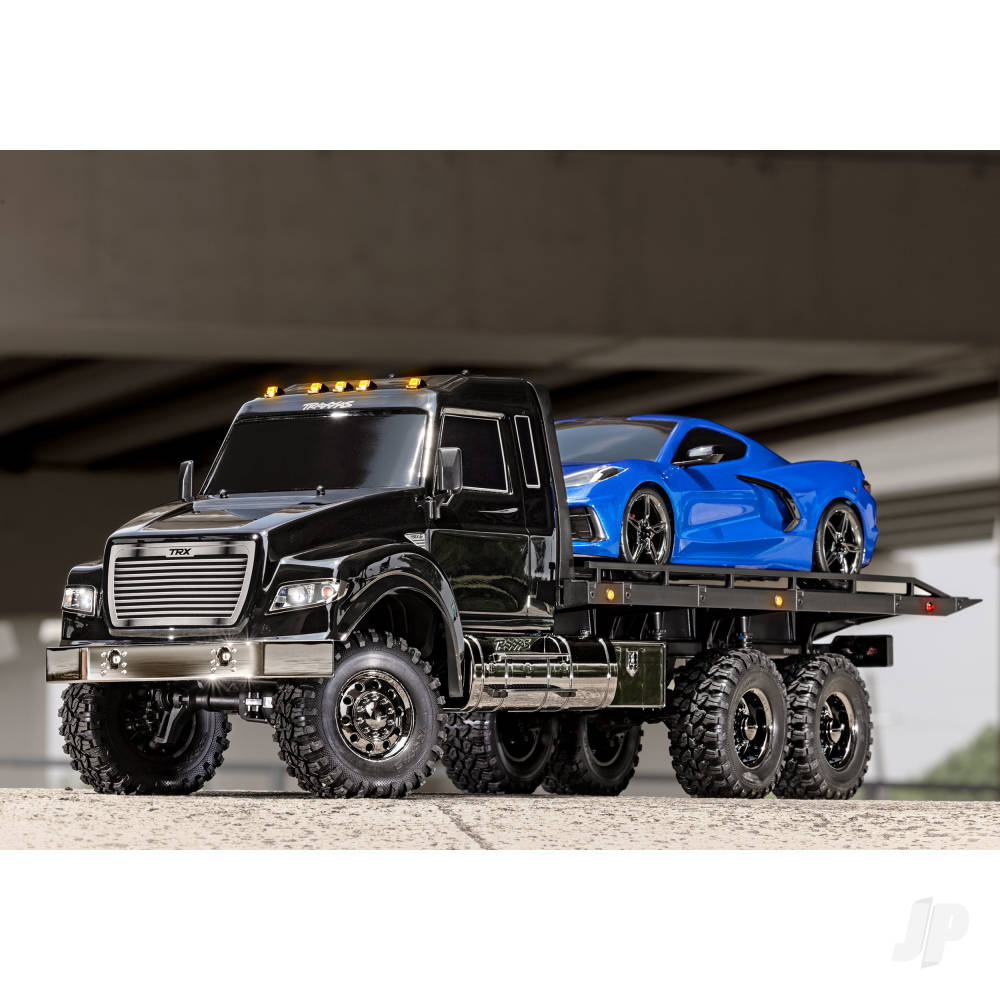 Traxxas Black TRX-6 Ultimate RC Hauler 1:10 6X6 Electric Flatbed Truck wit - TRX88086-84-BLK