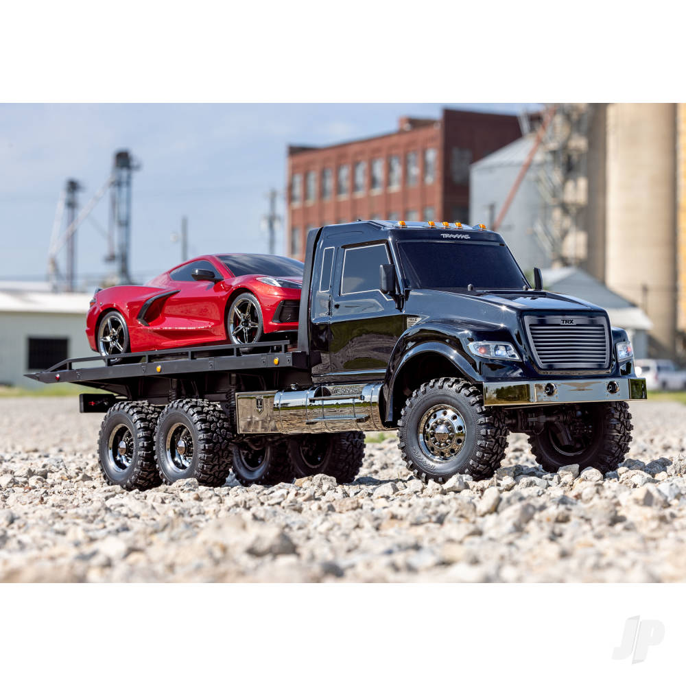 Traxxas Black TRX-6 Ultimate RC Hauler 1:10 6X6 Electric Flatbed Truck wit - TRX88086-84-BLK
