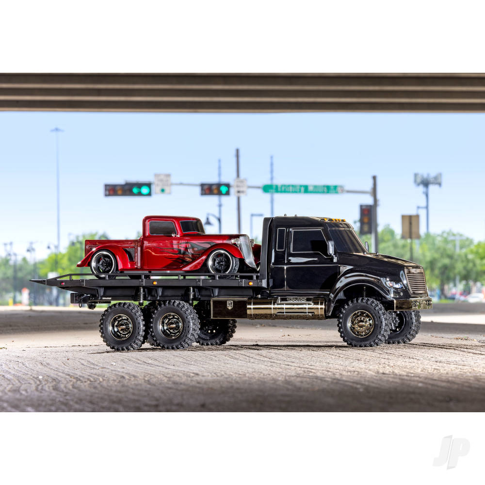 Traxxas Black TRX-6 Ultimate RC Hauler 1:10 6X6 Electric Flatbed Truck wit - TRX88086-84-BLK