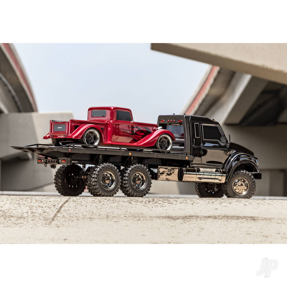 Traxxas Black TRX-6 Ultimate RC Hauler 1:10 6X6 Electric Flatbed Truck wit - TRX88086-84-BLK