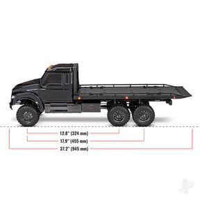 Traxxas Black TRX-6 Ultimate RC Hauler 1:10 6X6 Electric Flatbed Truck wit - TRX88086-84-BLK