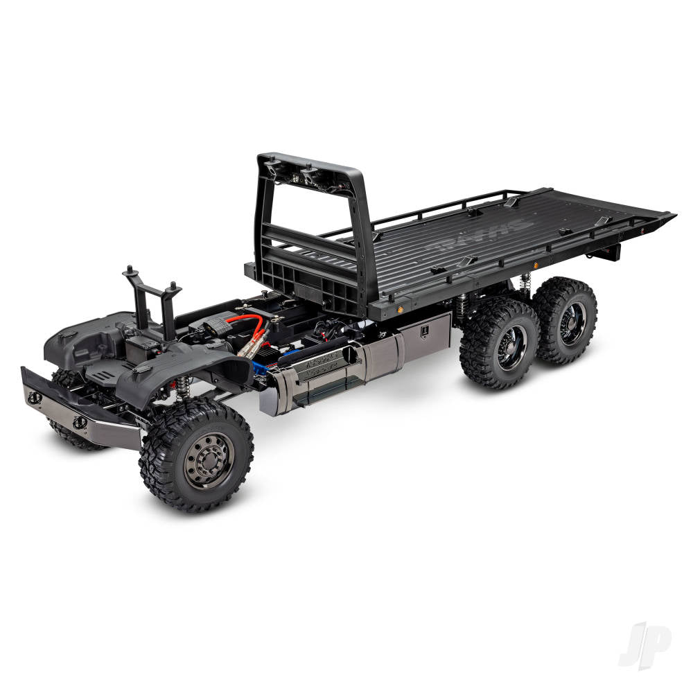 Traxxas Black TRX-6 Ultimate RC Hauler 1:10 6X6 Electric Flatbed Truck wit - TRX88086-84-BLK