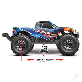Traxxas Stampede 4X4 HD VXL 1:10 4WD RTR Brushless Electric Short Course T - TRX90376-4-RED