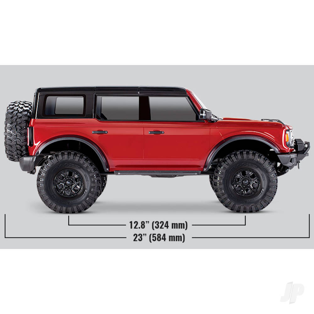 Traxxas Rapid Red TRX-4 2021 Ford Bronco 1:10 4X4 Electric Scale & Trail C - TRX92076-4-RED