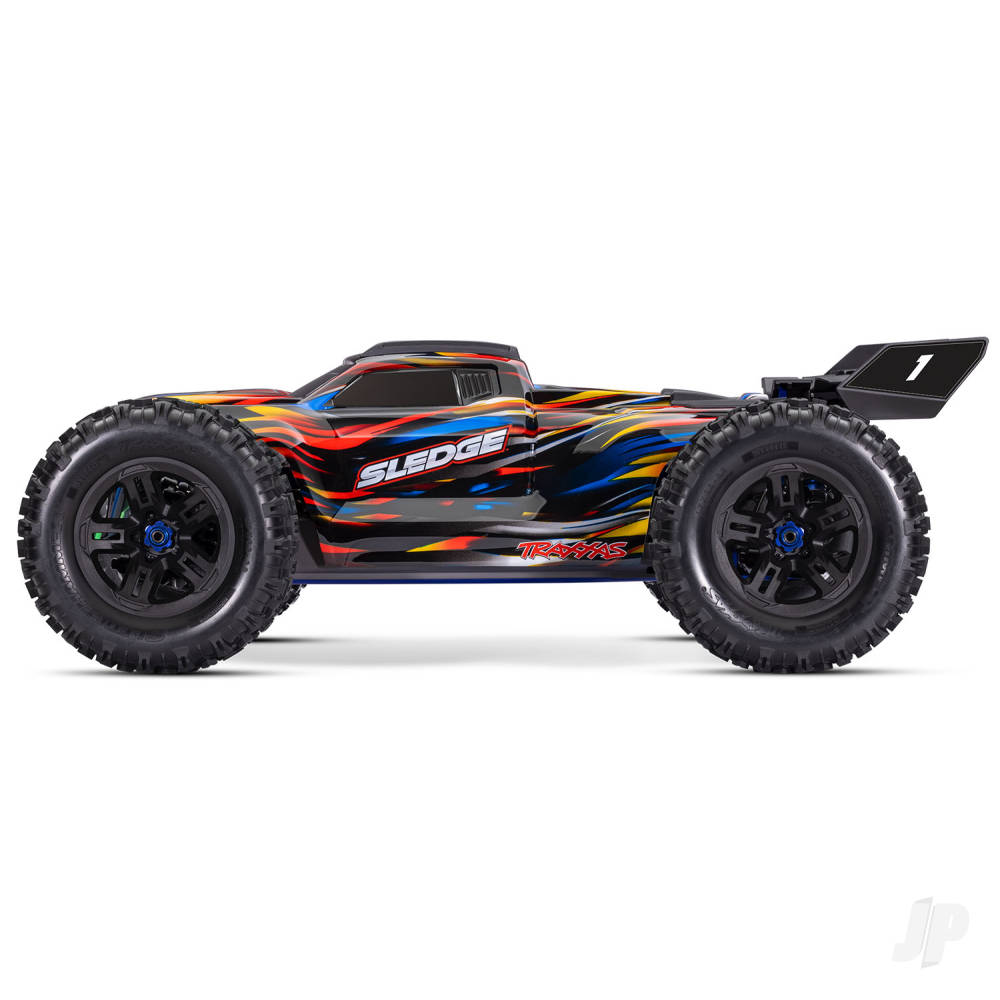 Traxxas Sledge Belted 1:8 4WD Brushless Electric Monster Truck, Blue - TRX95096-4-BLUE