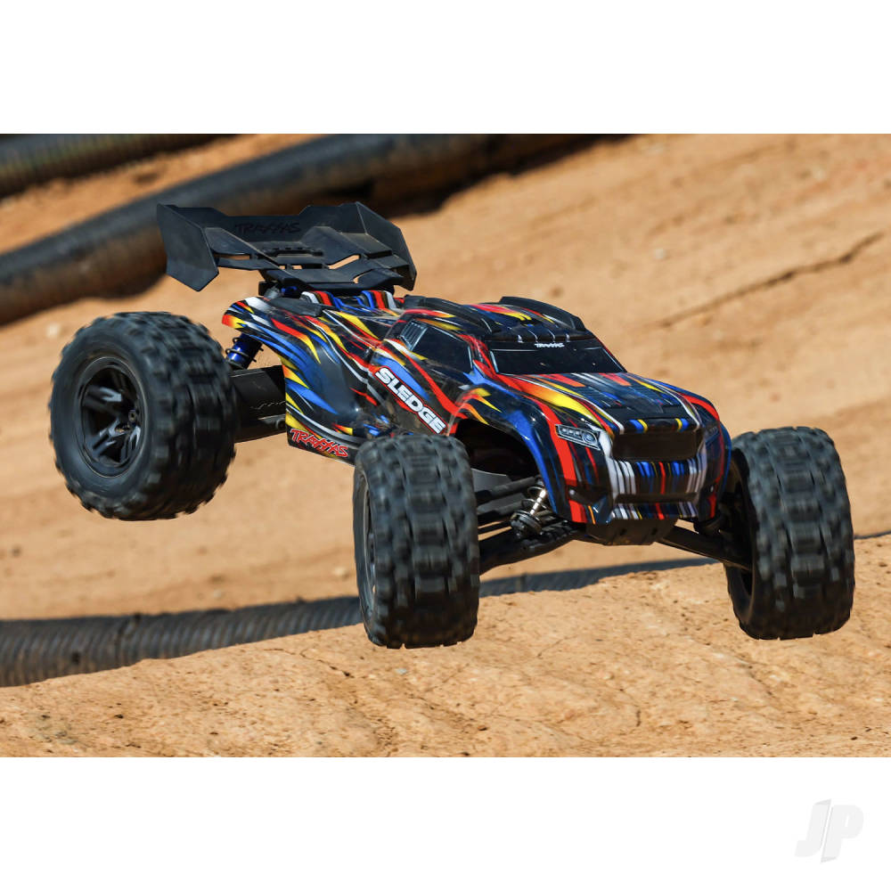 Traxxas Sledge Belted 1:8 4WD Brushless Electric Monster Truck, Blue - TRX95096-4-BLUE