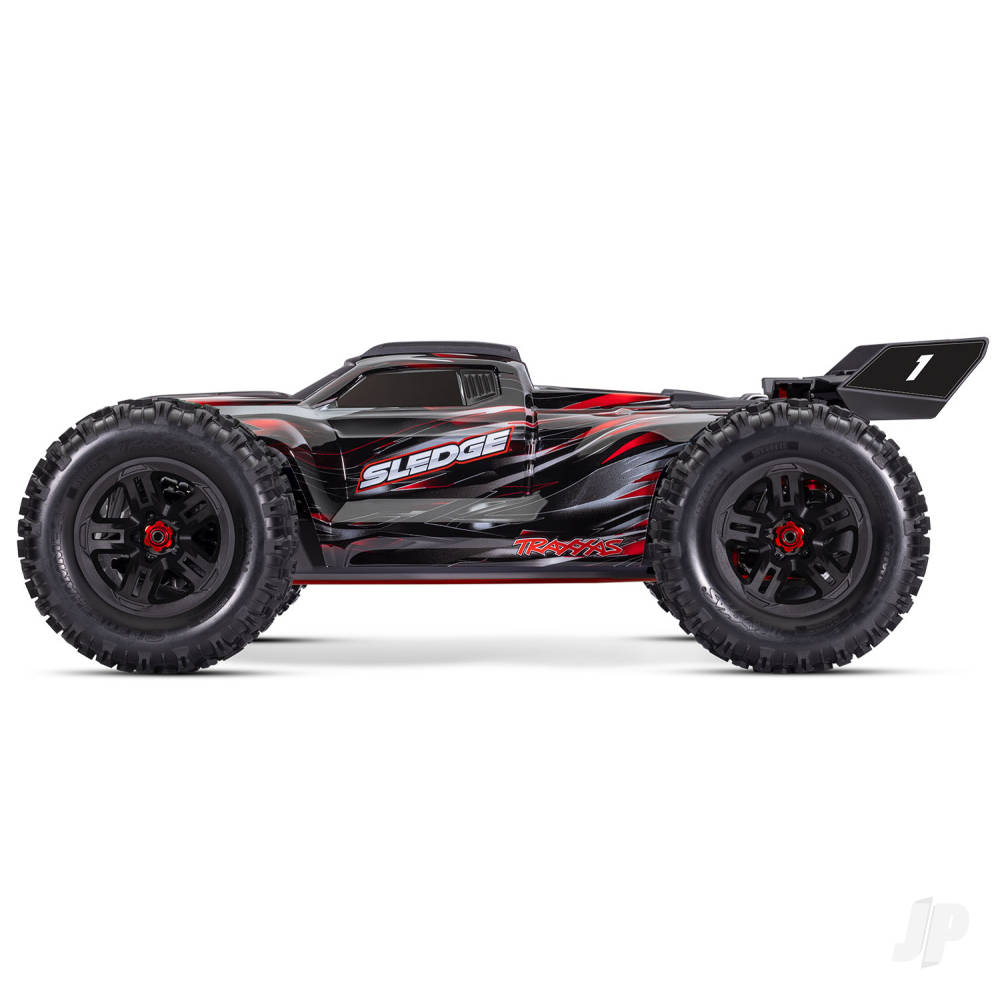 Traxxas Sledge Belted 1:8 4WD Brushless Electric Monster Truck, Red - TRX95096-4-RED