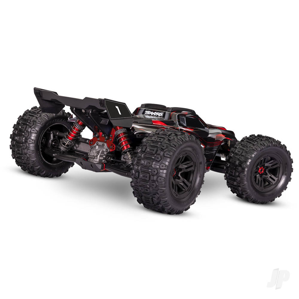 Traxxas Sledge Belted 1:8 4WD Brushless Electric Monster Truck, Red - TRX95096-4-RED