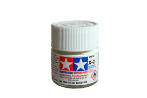 Tamiya Acrylic Mini X-2 White Paint 10ml  - Item #81502