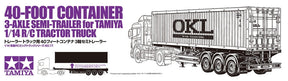 Tamiya RC 40ft Container 3-Axle Semi Trailer - Item #56377