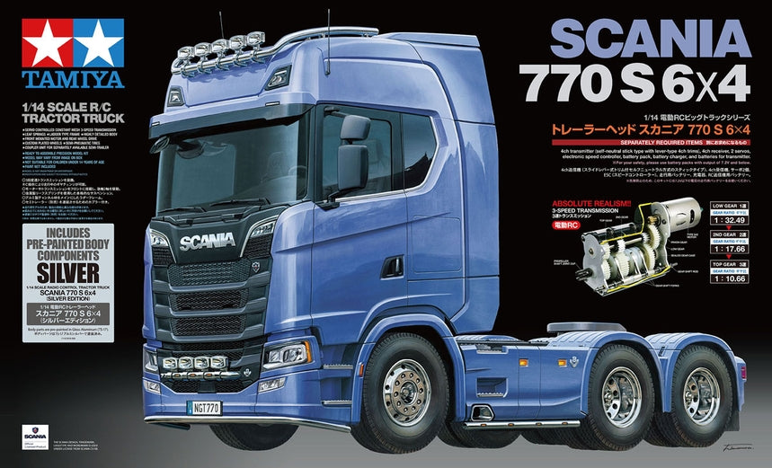 Tamiya RC Scania 770 S 6x4 Silver - Item #56373
