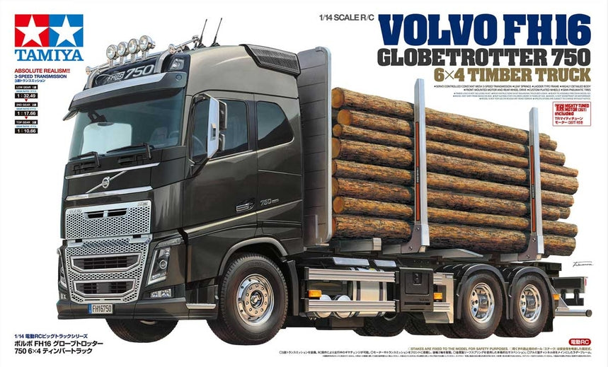 Tamiya RC Volvo FH16 Globetrotter 750 6x4 Timber Truck - Item #56360
