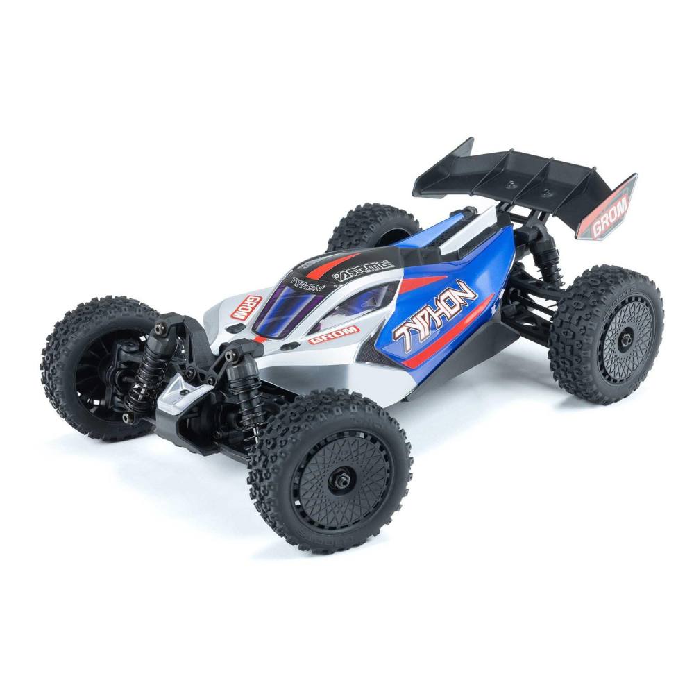 Arrma 1/18 Typhon Grom 4Wd Smart Rtr W/Lipo Batt/Usb Chg Blue/Silv C-ARA2106T1