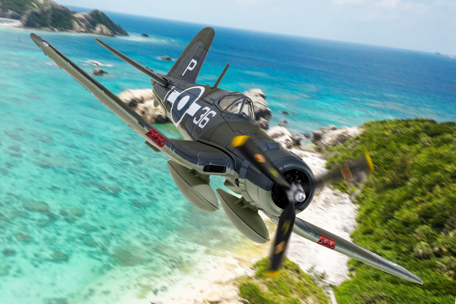 Corgi Vought Corsair MkII, JT537 - 1836 Naval Air Squadron - Sub Lt Donald J Sheppard AA33016