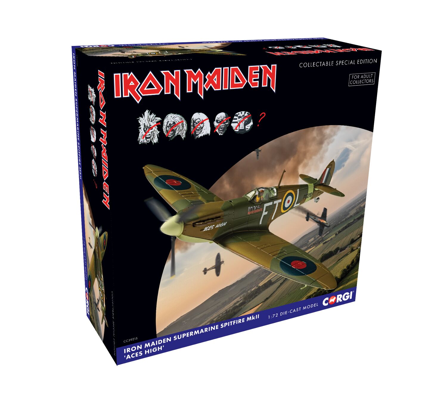 Corgi Iron Maiden - Supermarine Spitfire MkII 'Aces High' CC39215