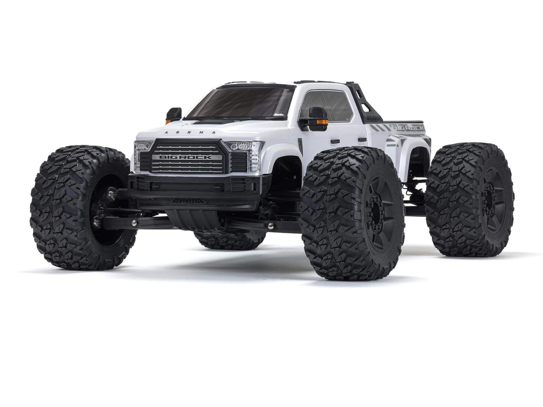 Arrma 1/7 Big Rock 6S 4X4 Blx Monster Truck RTR, White C-ARA7612T3
