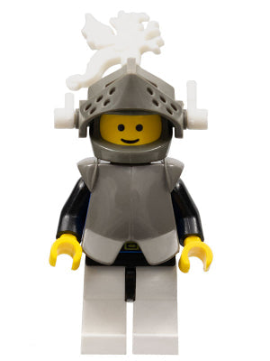 Castle Armor and White Dragon Plumes CAS167 | Castle Minifigure | LEGO